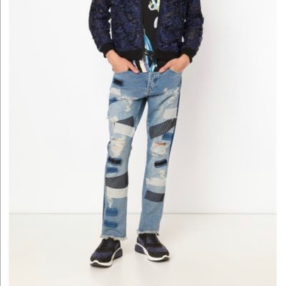 Boho Patchwork Jeans - Picture 3 of 16